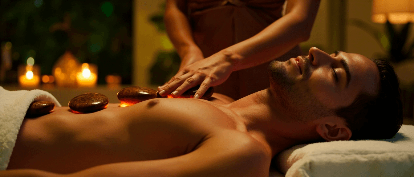 Imagem do serviço: Terapia com Pedras Quentes Terapia com Pedras Quentes